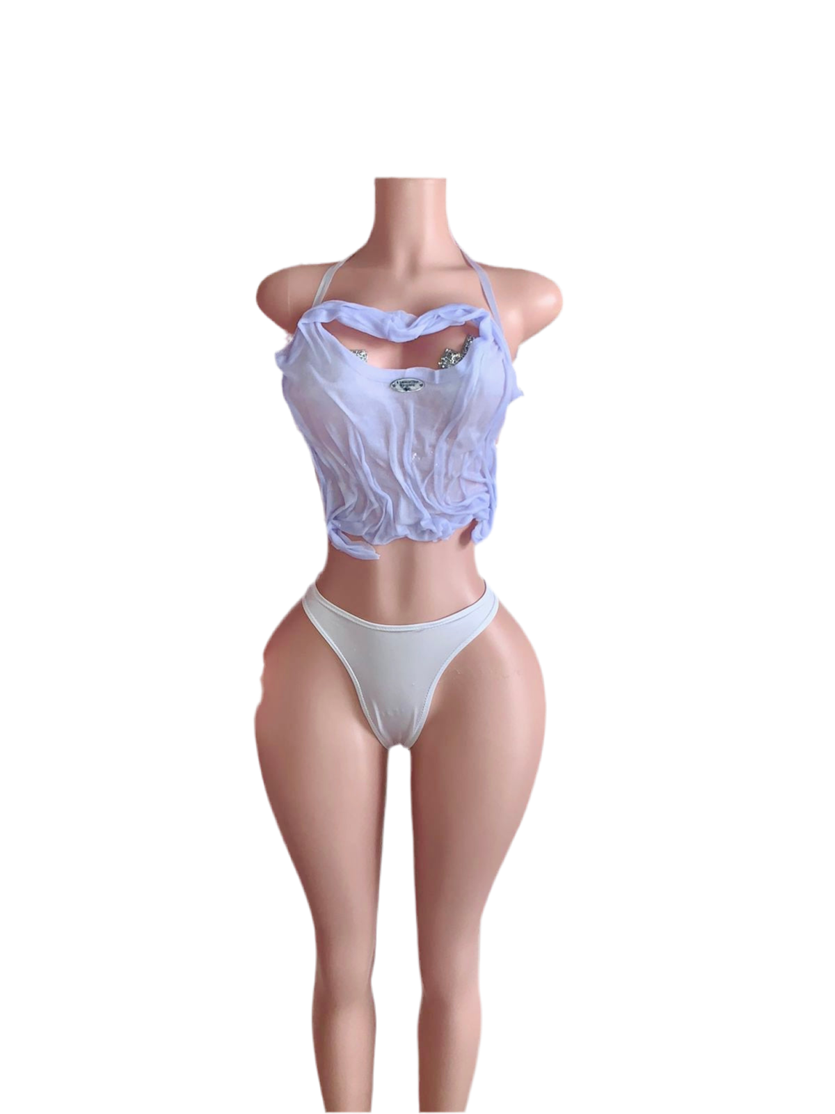 Wet Sculpted Tank Top and Panty Set