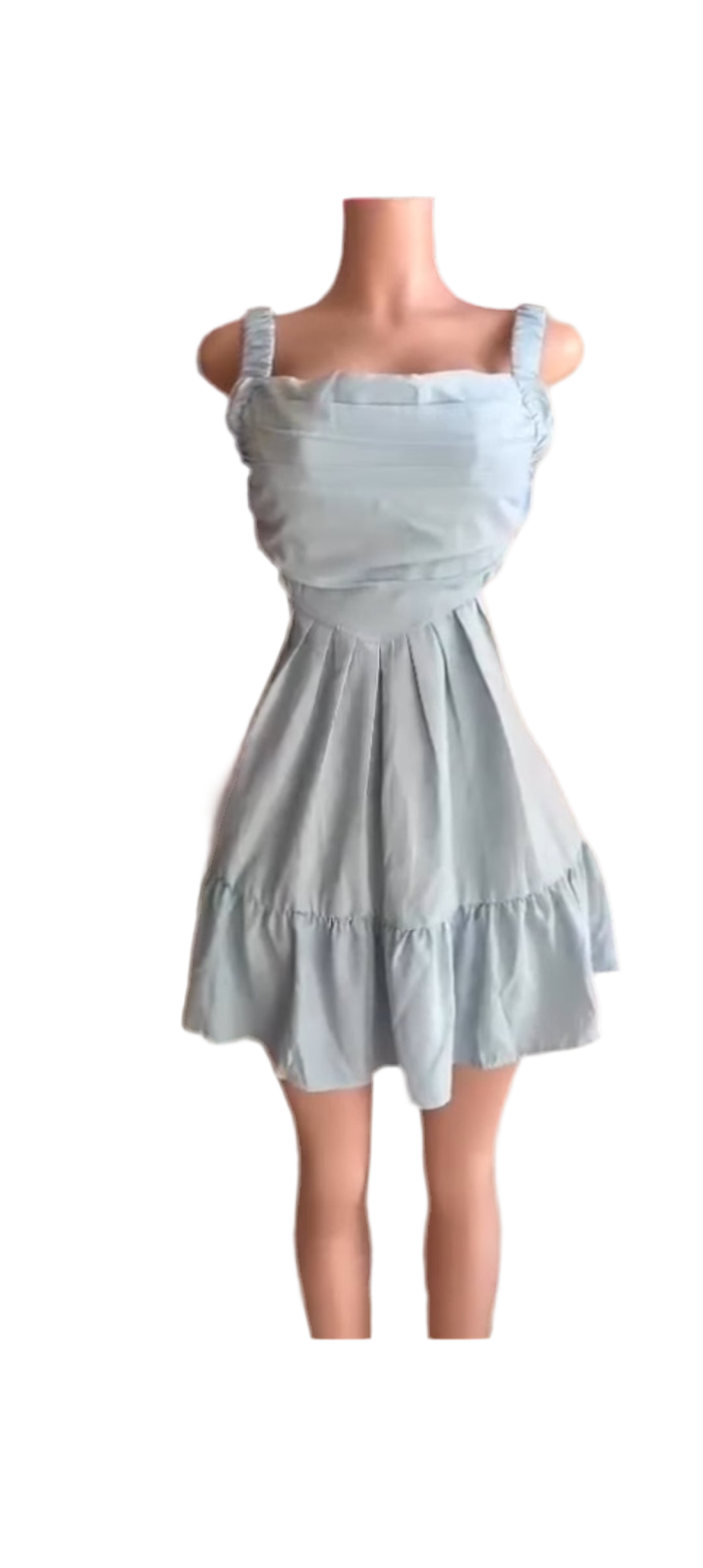 Blue Backless Dress