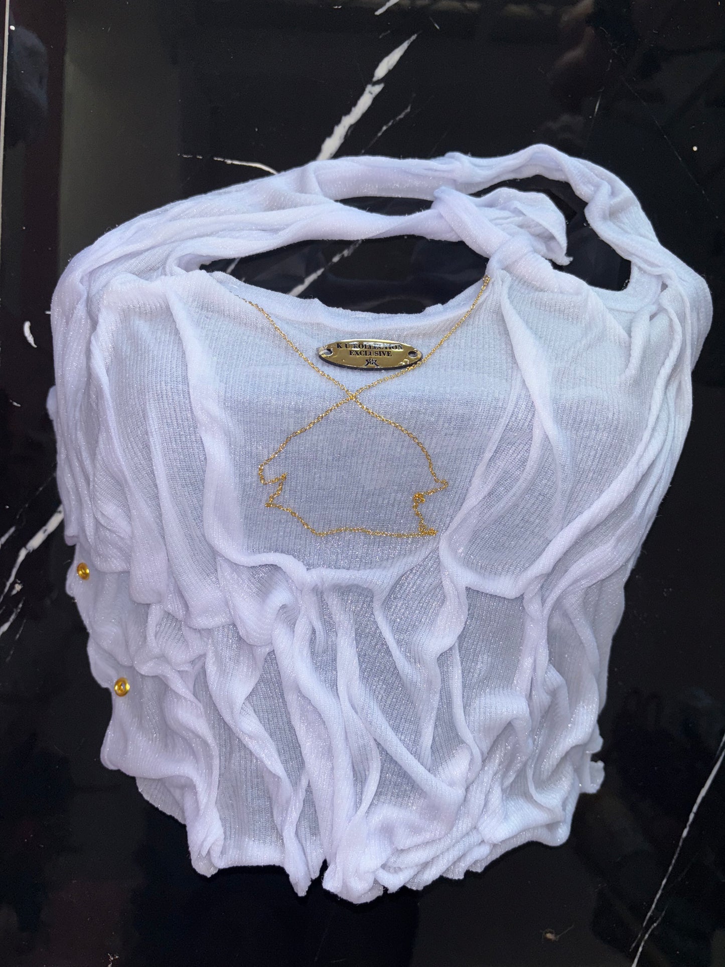 Wet Sculpted Corset Top
