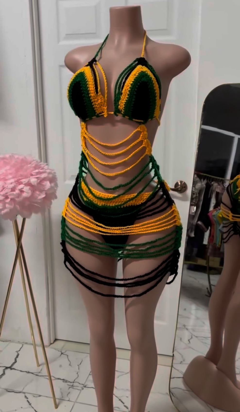 Jamaica Color Crochet Dress