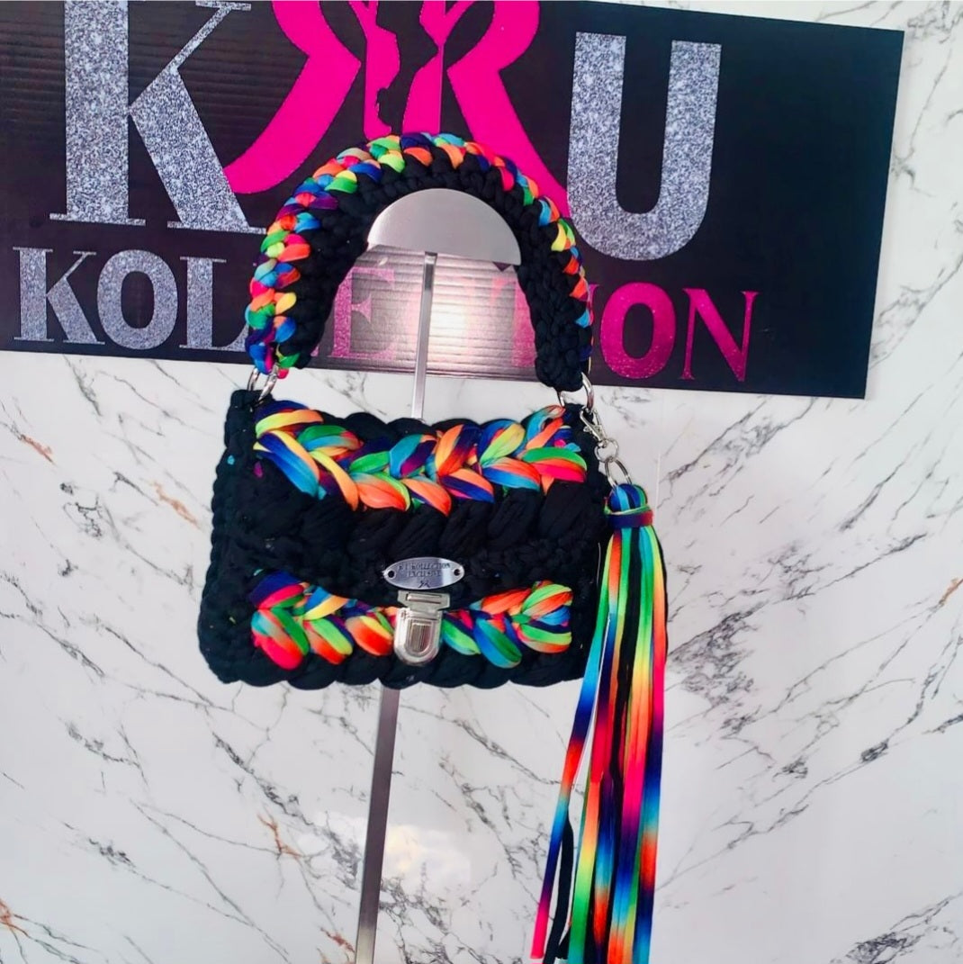 Unique crochet handbag