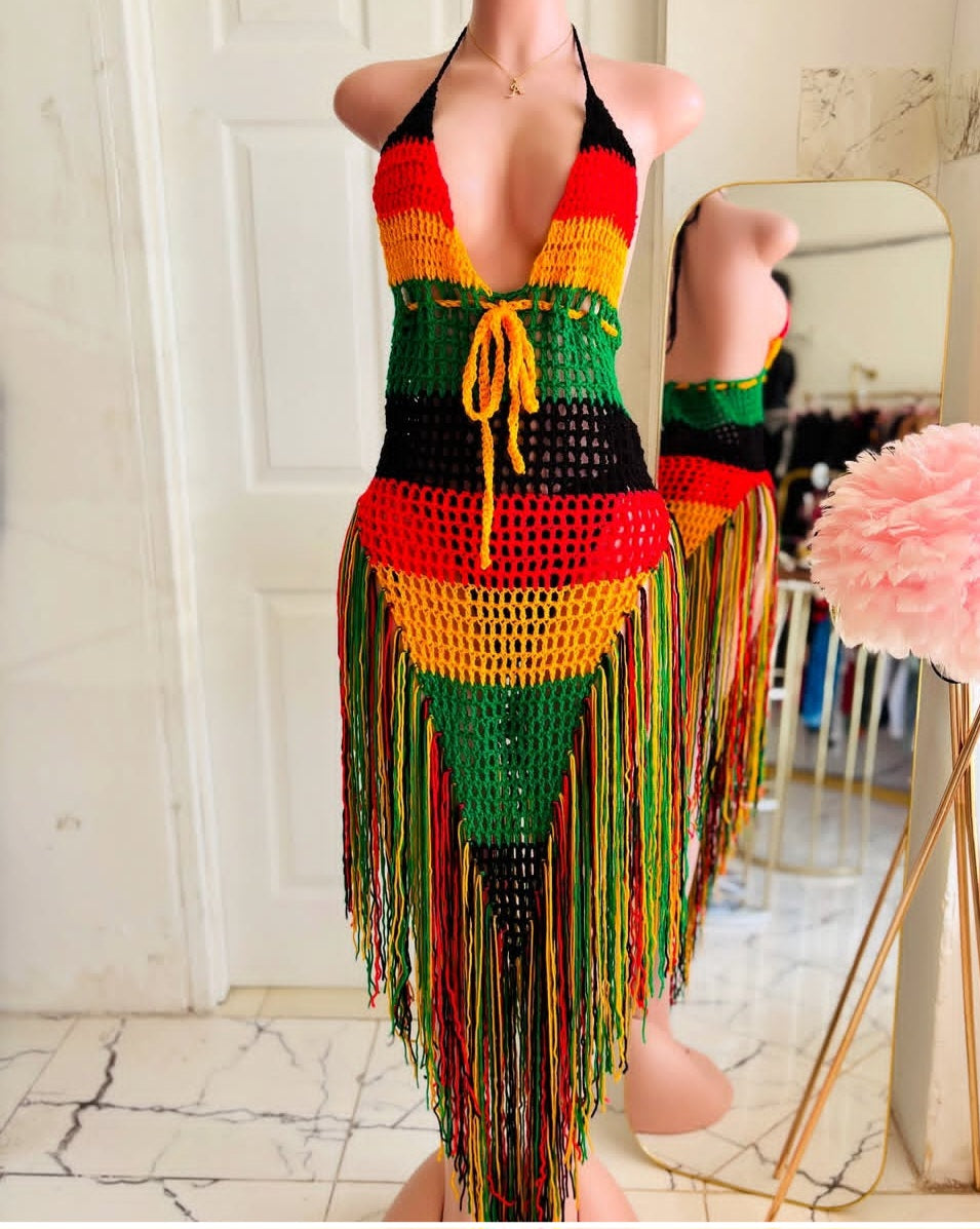 Reggae Fall Crochet Dress