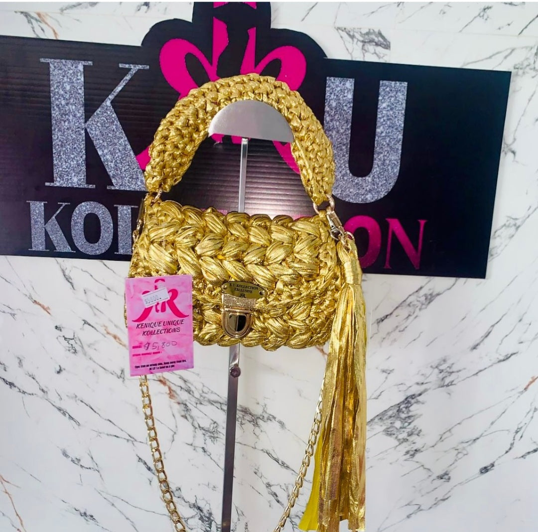Unique crochet handbag