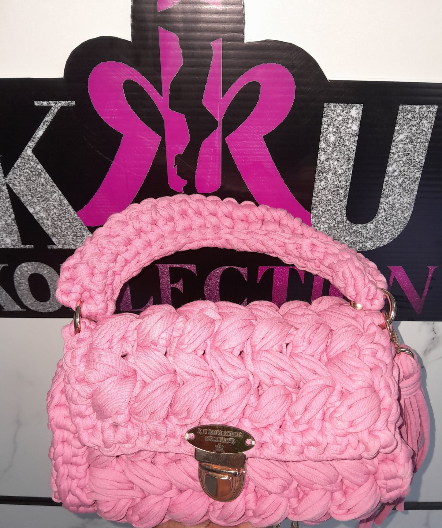 Unique crochet handbag