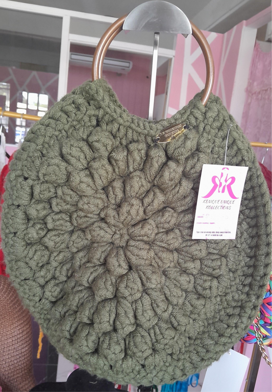 Green Knitted Handbag