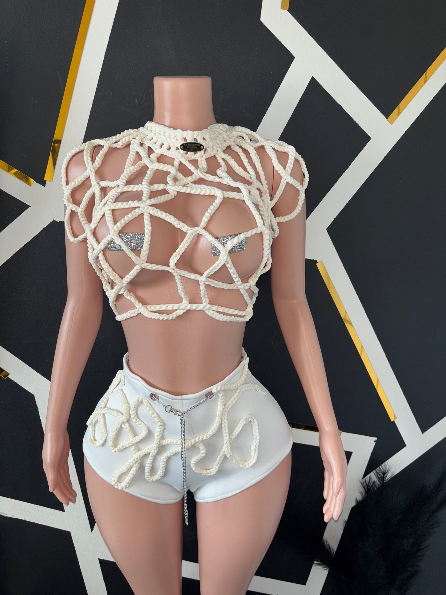 Roped In Shorts Set